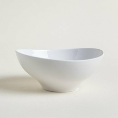 Bowl De Cerámica Irregular Blanco 20x17,5cm - comprar online