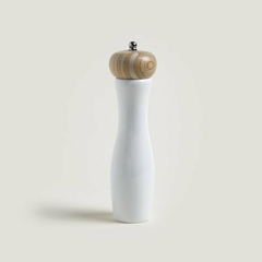 Molinillo Clàsico De Bamboo Laqueado Blanco 20cm - comprar online