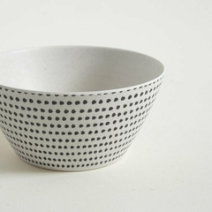 Bowl Redondo De Fibra De Bamboo Dots Línea 9x15x8cm en internet