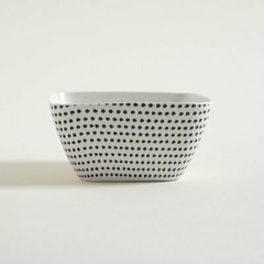 Bowl Cuadrado De Fibra De Bamboo DOTS 14x7 cm en internet