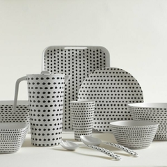 Bowl Cuadrado De Fibra De Bamboo DOTS 14x7 cm - comprar online