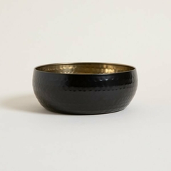 Bowl Acero Inox Negro y Dorado 20x9cm - comprar online