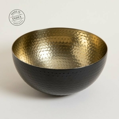 Bowl Acero Inox Negro y Dorado 30x14cm