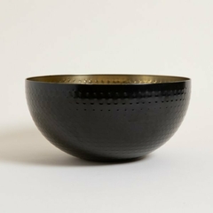 Bowl Acero Inox Negro y Dorado 30x14cm - comprar online