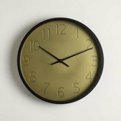 Reloj "Nolita" Negro Y Dorado 30,5cm