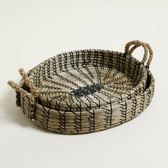 Bandeja Oval Seagrass Grande 45x37x8cm - comprar online