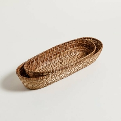 Canasto Alargado VINH Natural Grande 44x16cm - comprar online