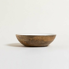 Bowl De Madera Esmaltada SAHA 25,5X7cm - comprar online