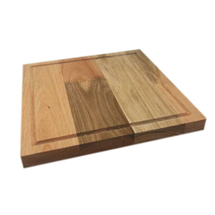 Plato Madera Eucalipto Cuadrado 22cm - comprar online