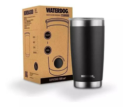 Vaso Térmico BORDA 500ML WATERDOG Doble Pared/Acero Inox Negro