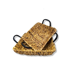 Fuente Grass Con Manija Metal 29x29x8cm