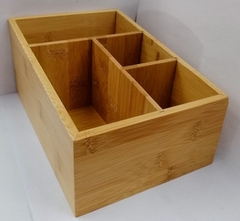 Caja Bambú Con División "Bambú Box x4"