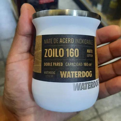 Mate Térmico ZOILO 160ML WATERDOG Doble Pared/Acero Inox Blanco - comprar online