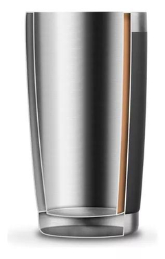 Imagen de Vaso Térmico BORDA 500ML WATERDOG Doble Pared/Acero Inox Negro