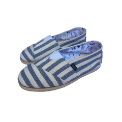 Alpargata Stripe Jean Azul - comprar online