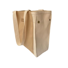 Cartera Bolso Playero Lona + Monedero Camel/Natural - comprar online