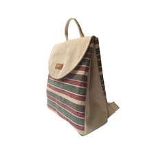 Mochila Urbana Rayas Multicolor/Natural - comprar online