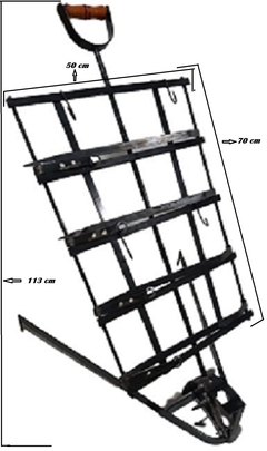 Asador Mediano 48x67x 1,16m - mercadocontin