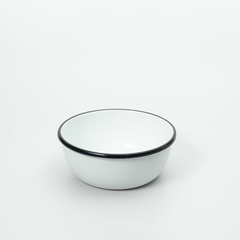 Bowl Enlozado Blanco Mediano 14cm