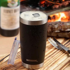 Vaso Térmico BORDA 500ML WATERDOG Doble Pared/Acero Inox Negro - comprar online