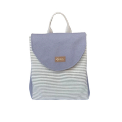 Mochila Urbana Lona Mil Rayas/Gris