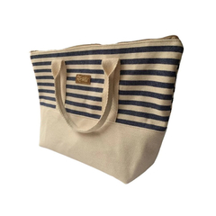 Cartera Hand Bag Raya Azul/Crudo - comprar online