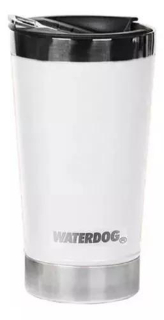 Vaso Térmico BEER 500ML WATERDOG Doble Pared/Acero Inox Blanco