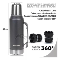 Termo OMBÚ 1L WATERDOG Doble Pared/Acero Inox Grafito en internet