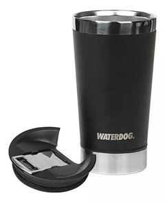 Vaso Térmico BEER 500ML WATERDOG Doble Pared/Acero Inox Negro