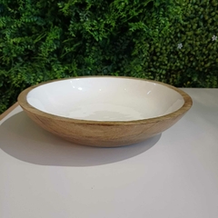 Bowl De Madera Esmalta SAHA 30x8cm