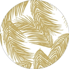 Individual Circular Ecocuero Areca Oro