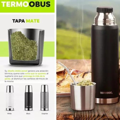 Termo OBUS 1L WATERDOG Doble Pared/Acero Inox-Pico Cebador Verde - mercadocontin