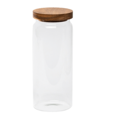 Frasco Tapa Acacia 1300 ml 10x21.5cm