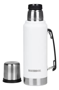 Termo OMBÚ 1L WATERDOG Doble Pared/Acero Inox Blanco