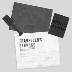 Travel Kit worldmap negro