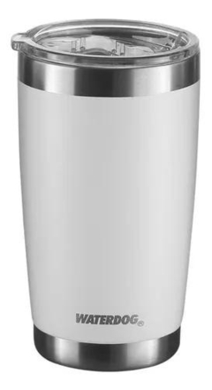 Vaso Térmico BORDA 500ML WATERDOG Doble Pared/Acero Inox Blanco