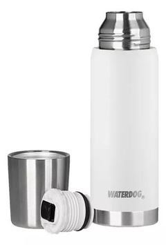 Termo OBUS 550ML WATERDOG Doble Pared/Acero Inox Blanco