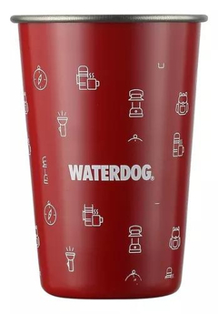 Vaso Simple Pared WATERDOG PINTA 500cc Rojo