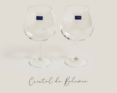 Copas De GIN TONIC De Cristal BOHEMIA Setx2 22x8cm