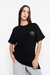 Remera Oversized [ LF ] - black unisex - tienda online