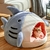 Cama Pet 100% Algodão Design de Tubarão | Gatos - loja online