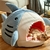 Cama Pet 100% Algodão Design de Tubarão | Gatos na internet
