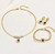 KIT CORDÃO + PULSEIRA + PAR DE BRINCOS FEMININO - BANHADO A OURO 18K - comprar online