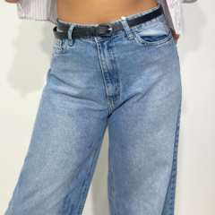 Calça Jeans Wide Leg Bludenim na internet