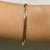 Pulseira Unissex esteira grumet dupla em ouro amarelo - comprar online