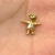 Pingente Menina de Vestido em Ouro 18K com Pedra Brilhante - comprar online