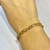 Pulseira Masculina em ouro amarelo elo 3x1 oca na internet