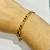 Pulseira Masculina em ouro amarelo elo 3x1 oca - comprar online