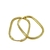 Brinco Argola Oval em Ouro 18K