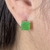 Brinco em Ouro 18K com Pedra Jade Natural - comprar online